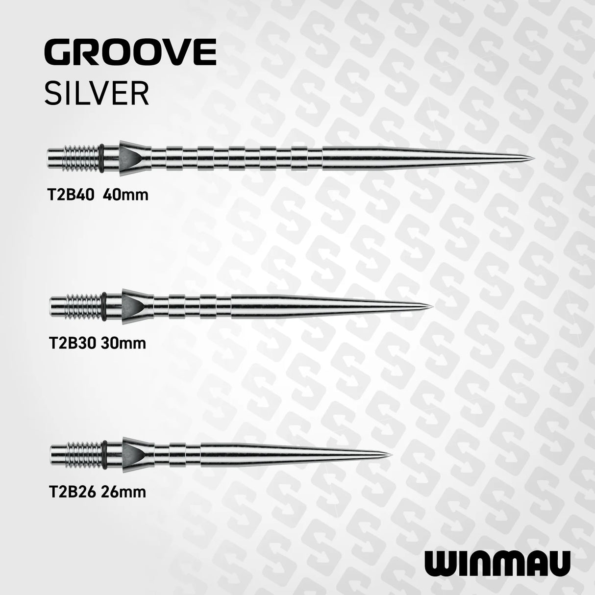Winmau Switch Points Groove Silver Effect