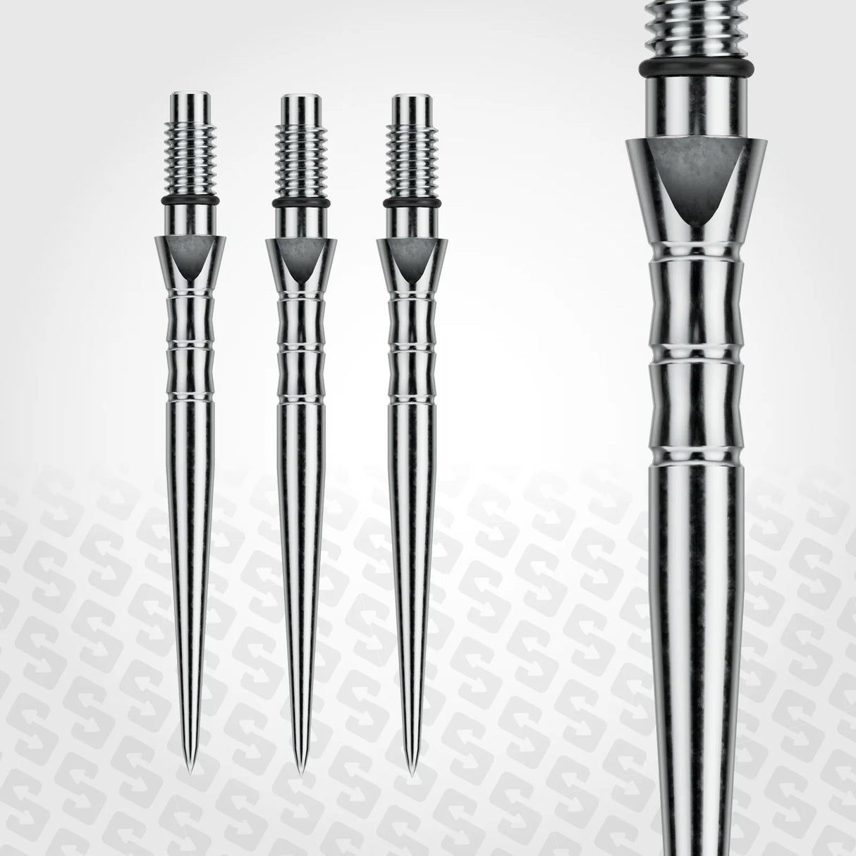 Winmau Switch Points Wave Silver Effect
