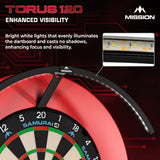 Mission Torus 120° Dartboardbeleuchtung - Schwarz