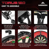 Mission Torus 120° Dartboardbeleuchtung - Schwarz