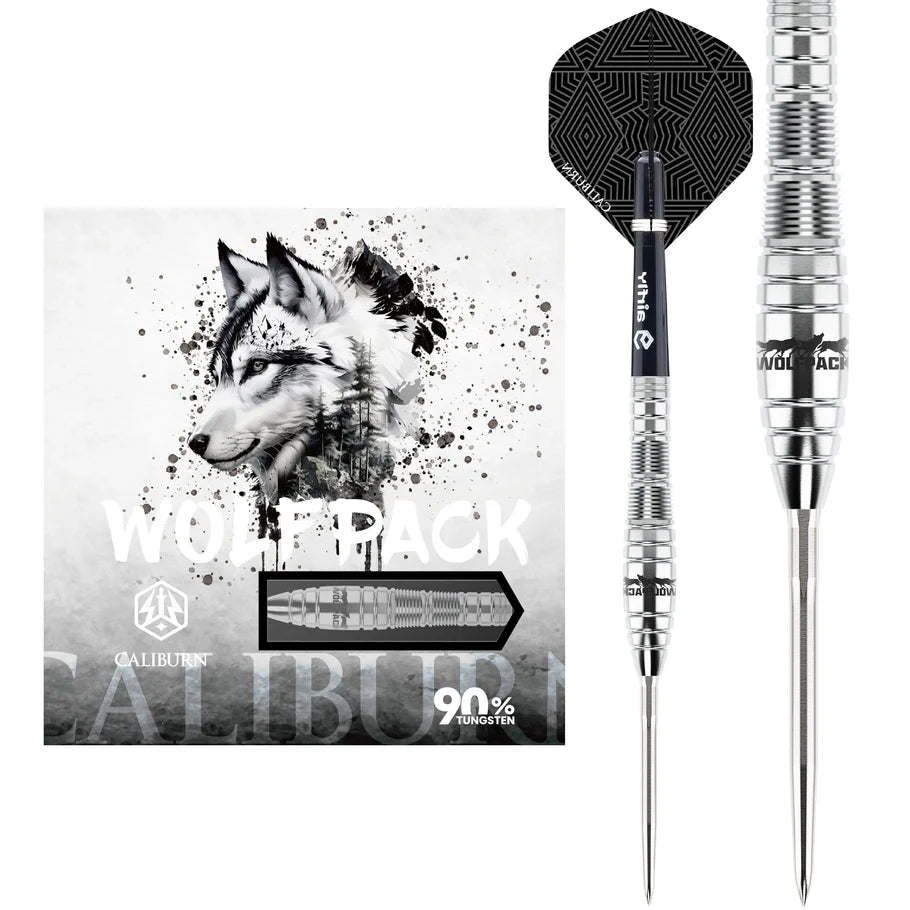 Caliburn Wolfpack Darts – Steel Tip – 90 % Tungsten – W2 – 22 g
