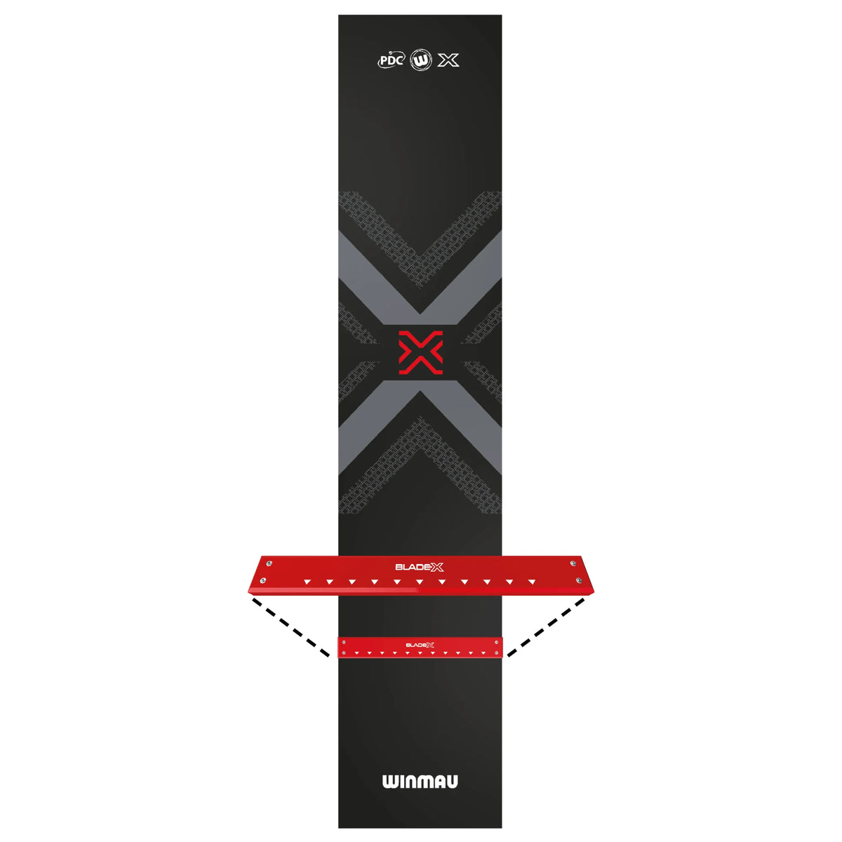 Winmau Blade X Soft Feel Dartmatte mit Oche