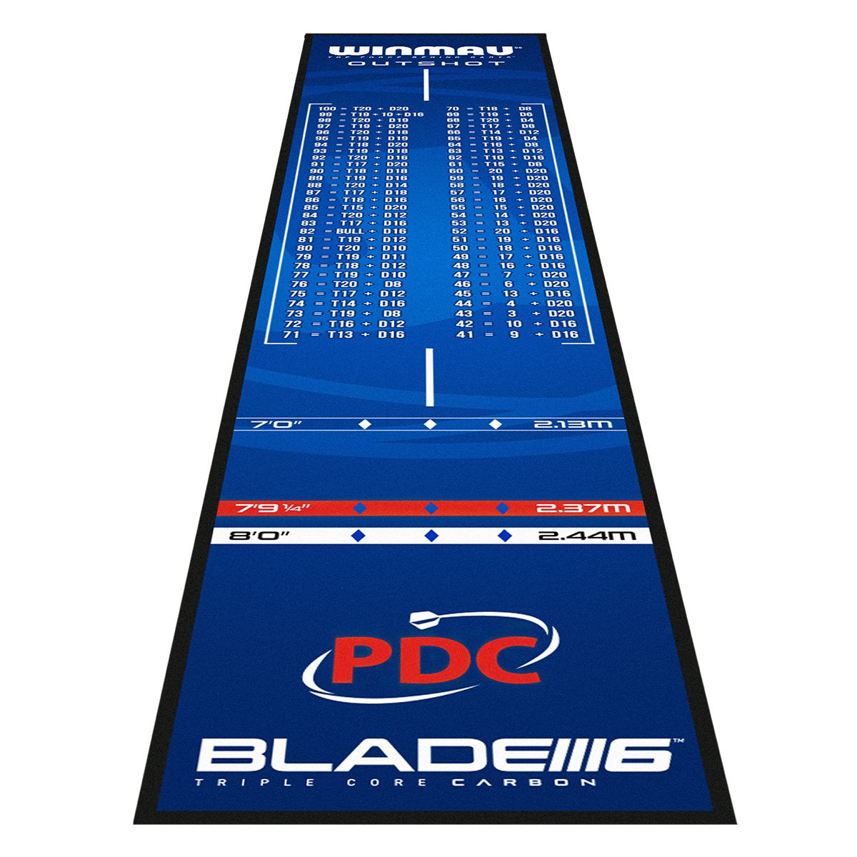 Dartmatte Winmau Outshot Soft Blue