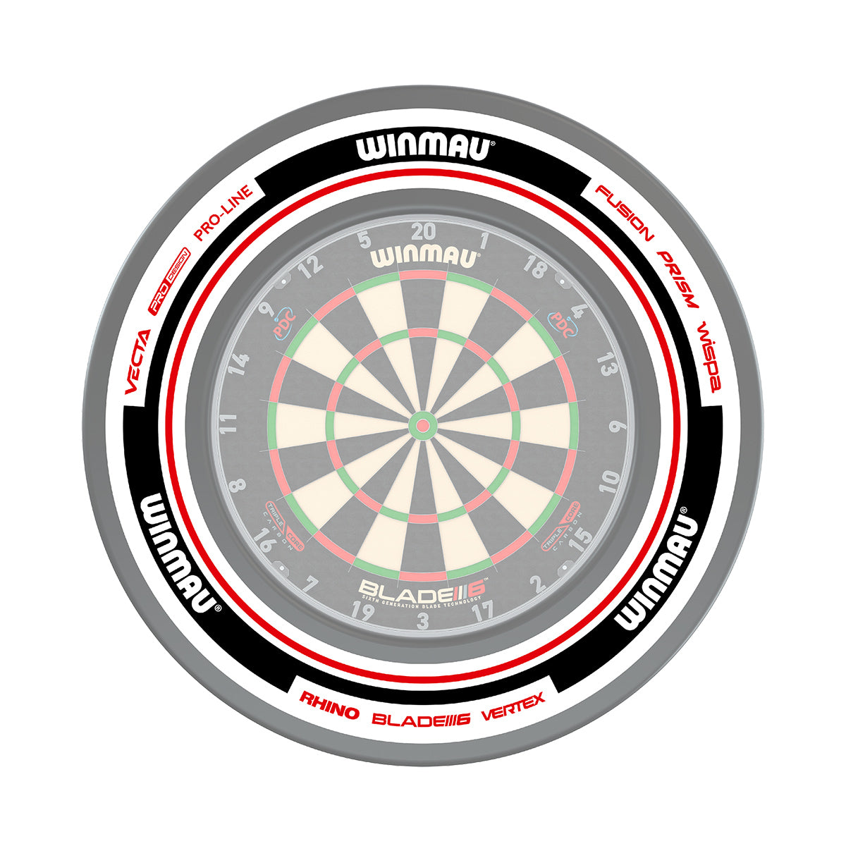 Winmau Surround PDC Advance White/Red
