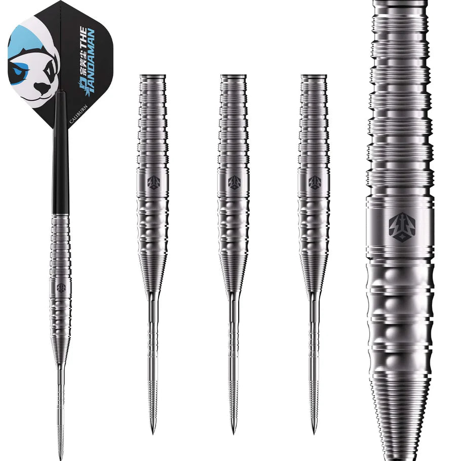 Caliburn Player Darts - Steel Tip - 90% Tungsten - The Pandaman - Essential - 23g