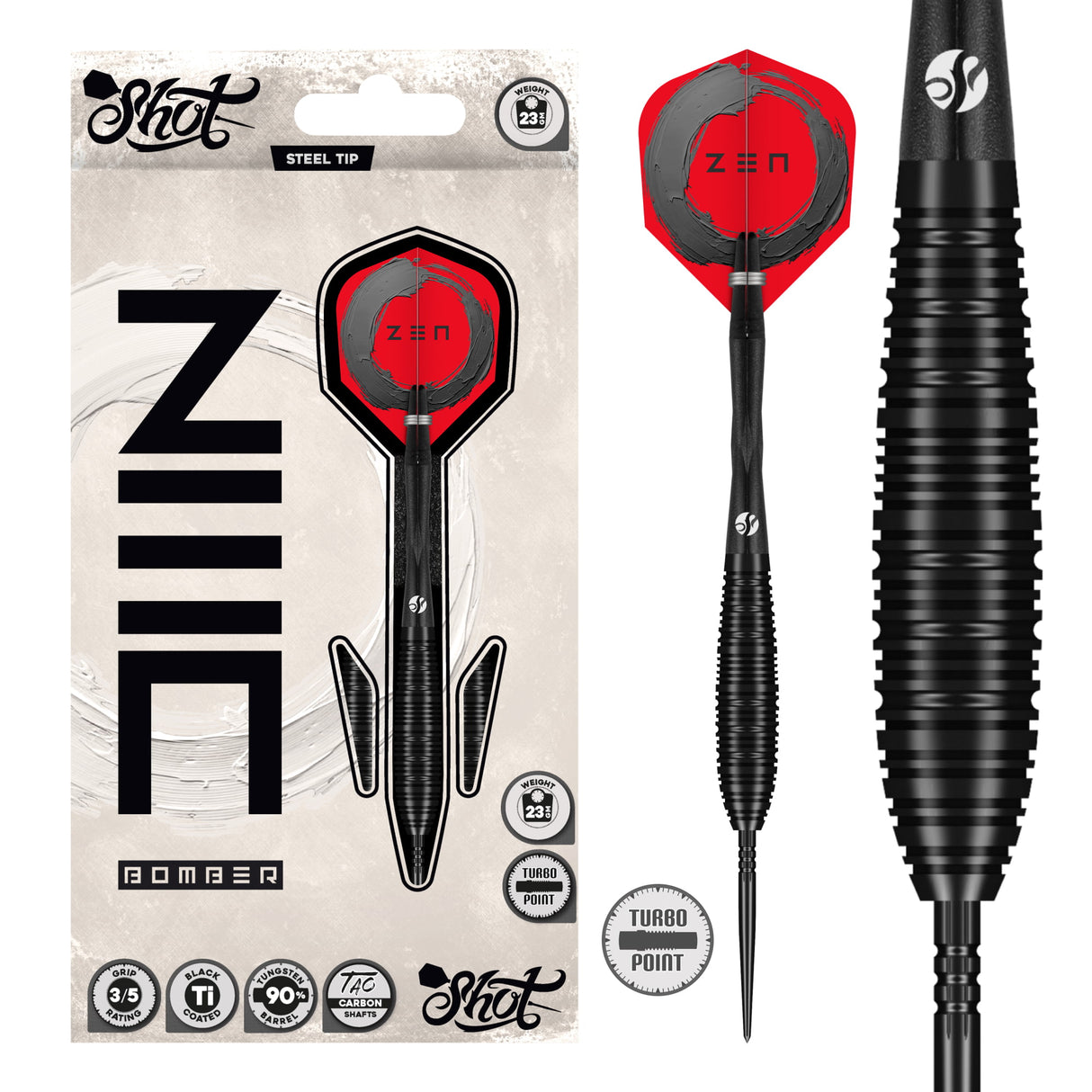 Shot Zen Bomber 90% Steel Tip