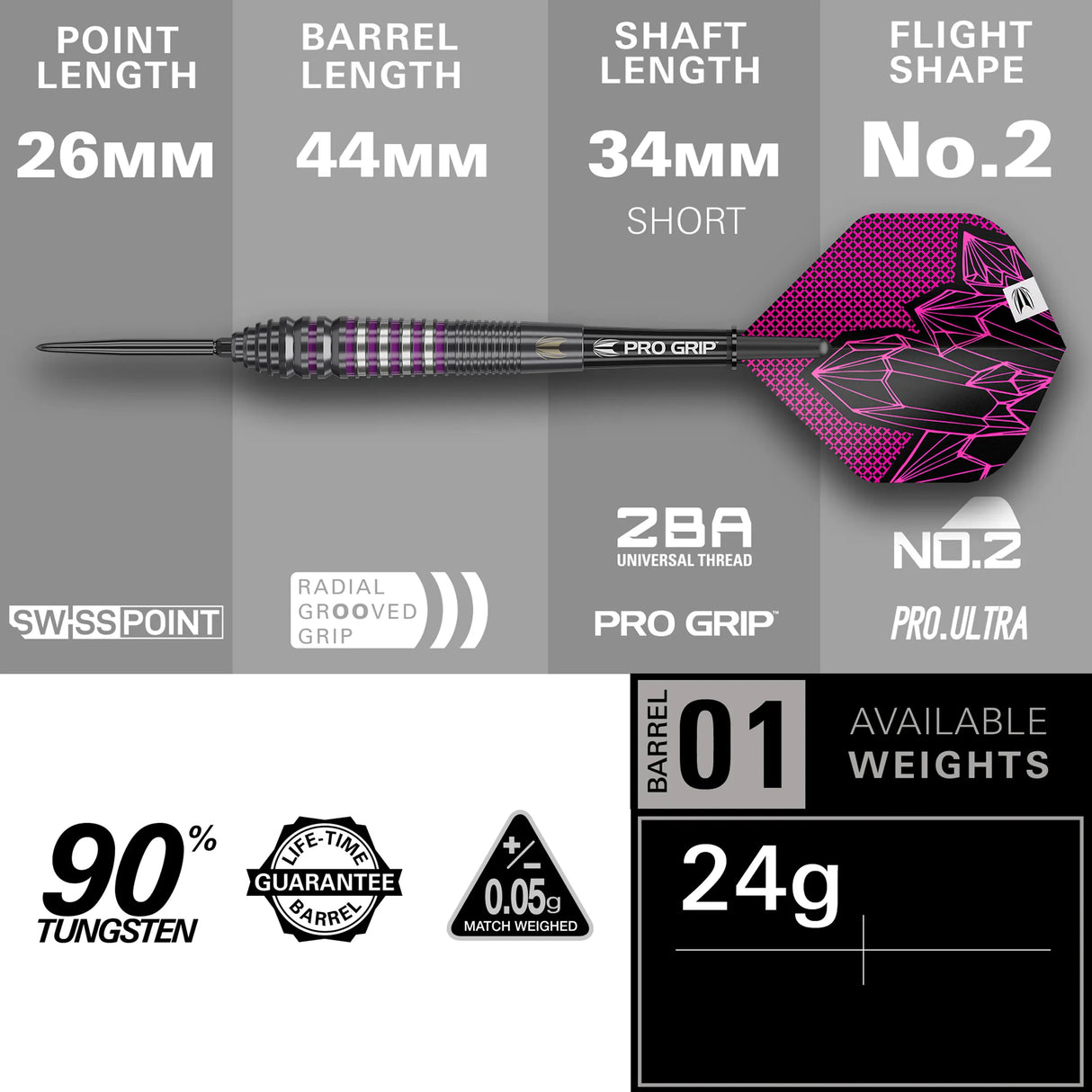 Target Lorraine Winstanley 24g GEN2 Swiss Point Steeldart