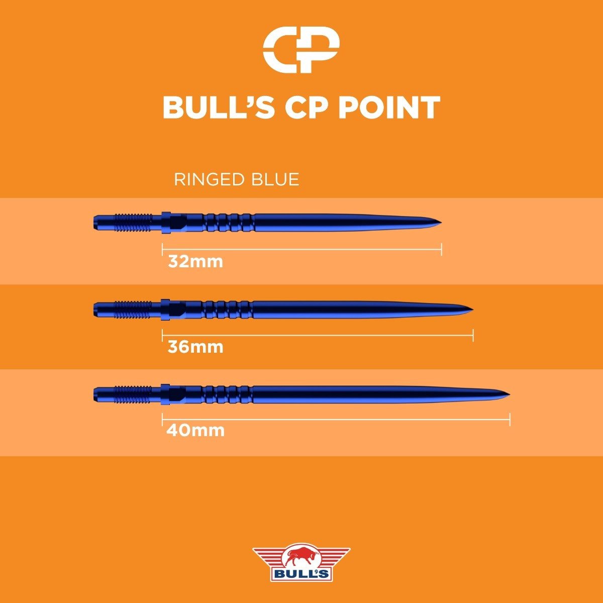 Bull´s CP Points Ringed Grip Blau
