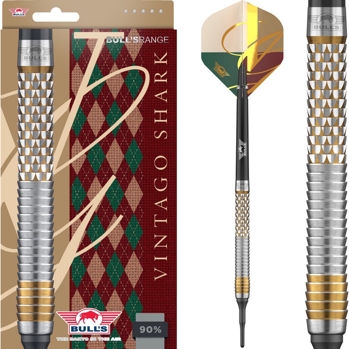 Bull´s Vintago Shark 18g Softtip 90% Tungsten