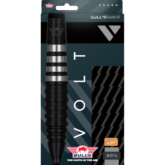 Bull's Volt Black 80% CP Steeltip
