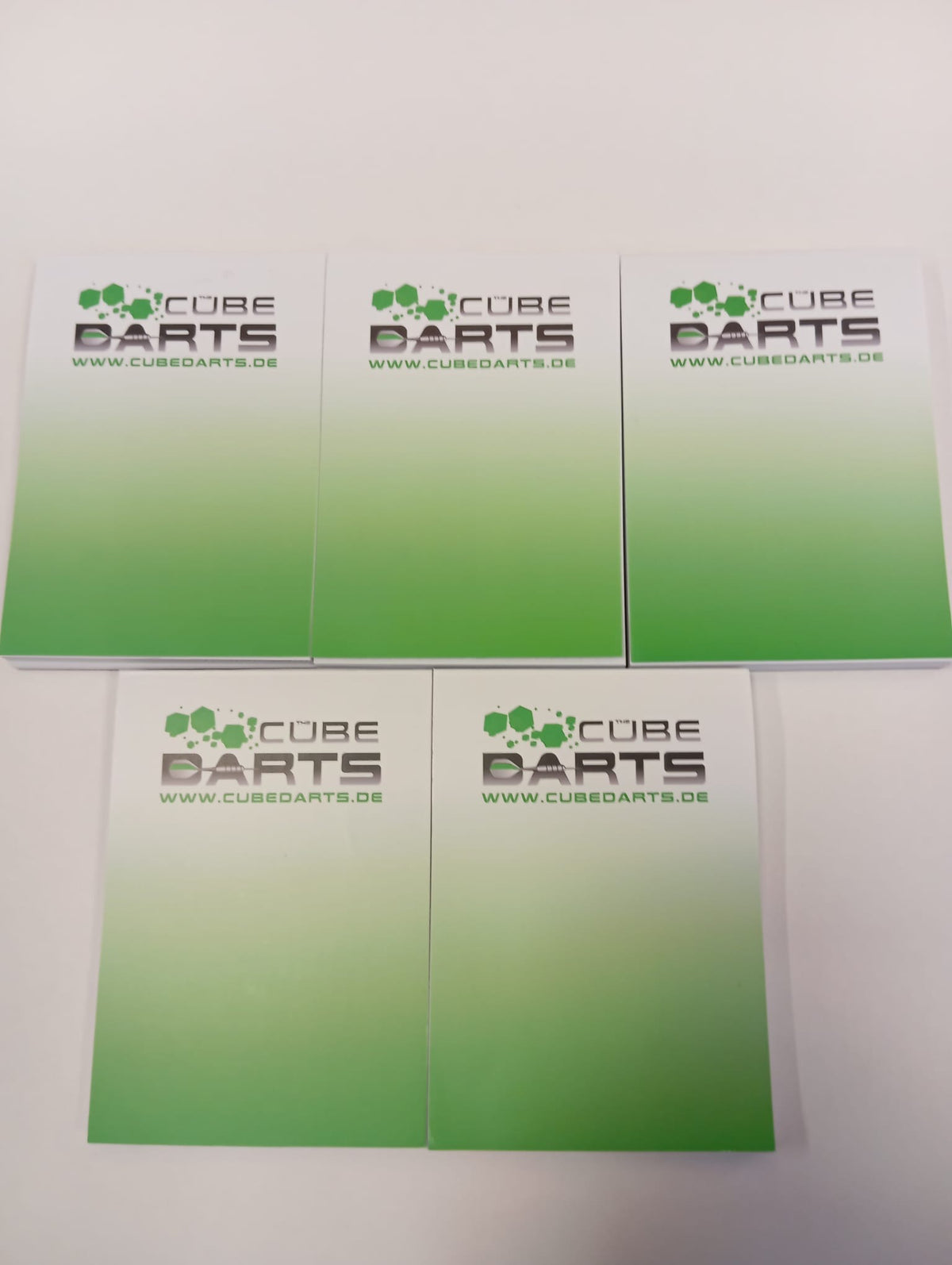 Cubedarts Notizblöcke 5er Pack