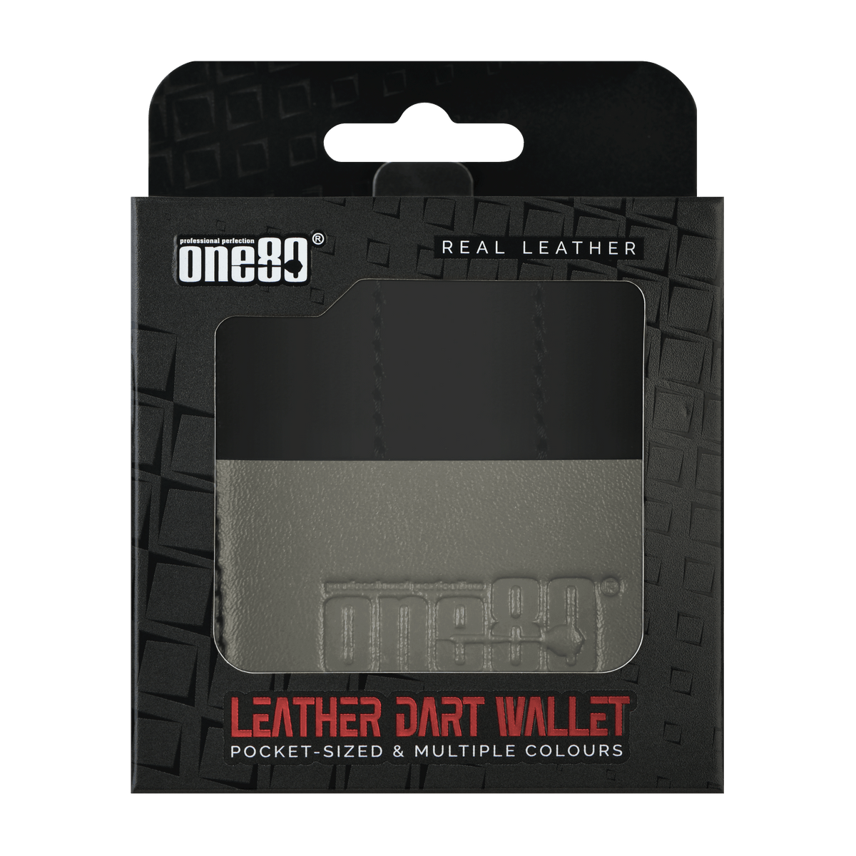 One80 Leather Dart Wallet – Grau