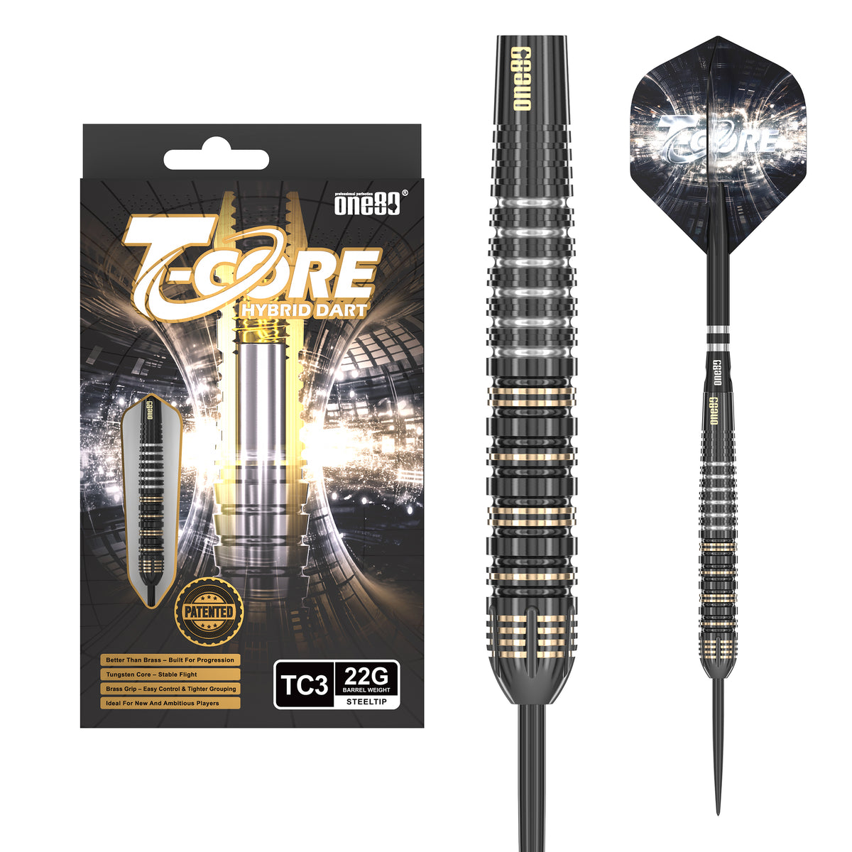 One80 T-Core TC3 Steeltip – 22g