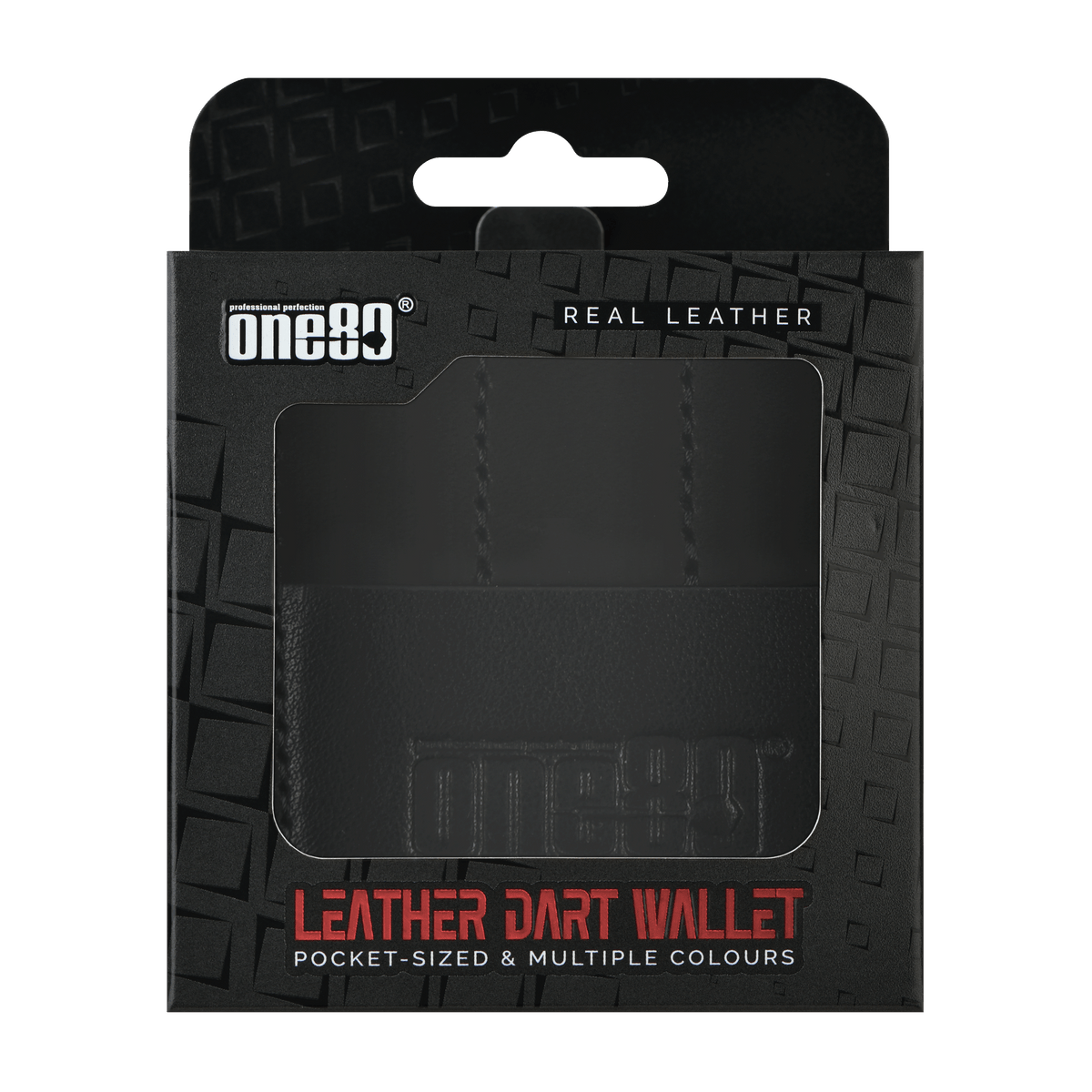 One80 Leather Dart Wallet – Schwarz
