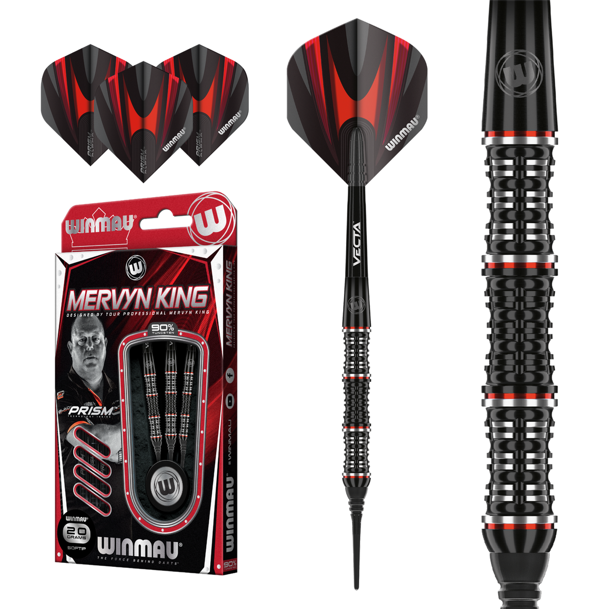 Winmau Mervyn King Special Edition 90% Softdarts