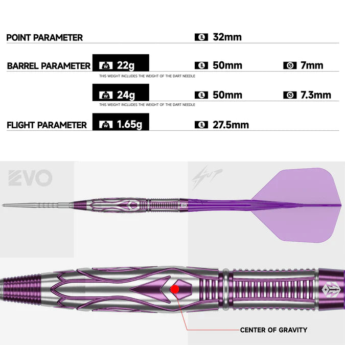 Caliburn Player Darts Awakening Nicomuse Steeldarts