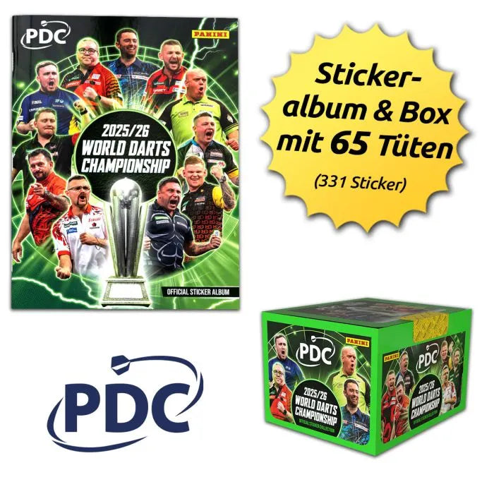 PDC World Darts Championship 2025/26 Sticker - Box-Bundle