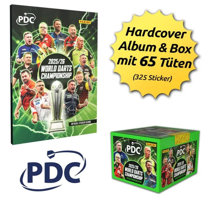 PDC World Darts Championship 2025/26 Sticker - Hardcover Box-Bundle