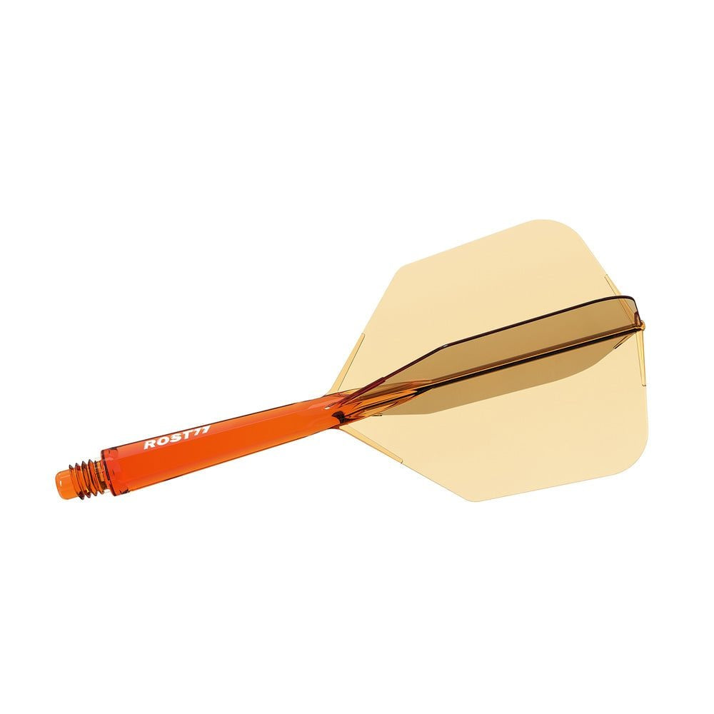 Cuesoul ROST 77 Clear Orange Big Wing - Dart Flights