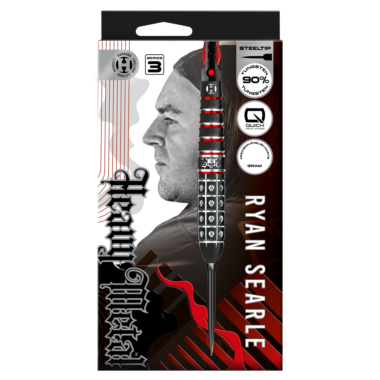 Harrows Ryan Searle Series 3 Steeldarts 90% Tungsten Quick Point