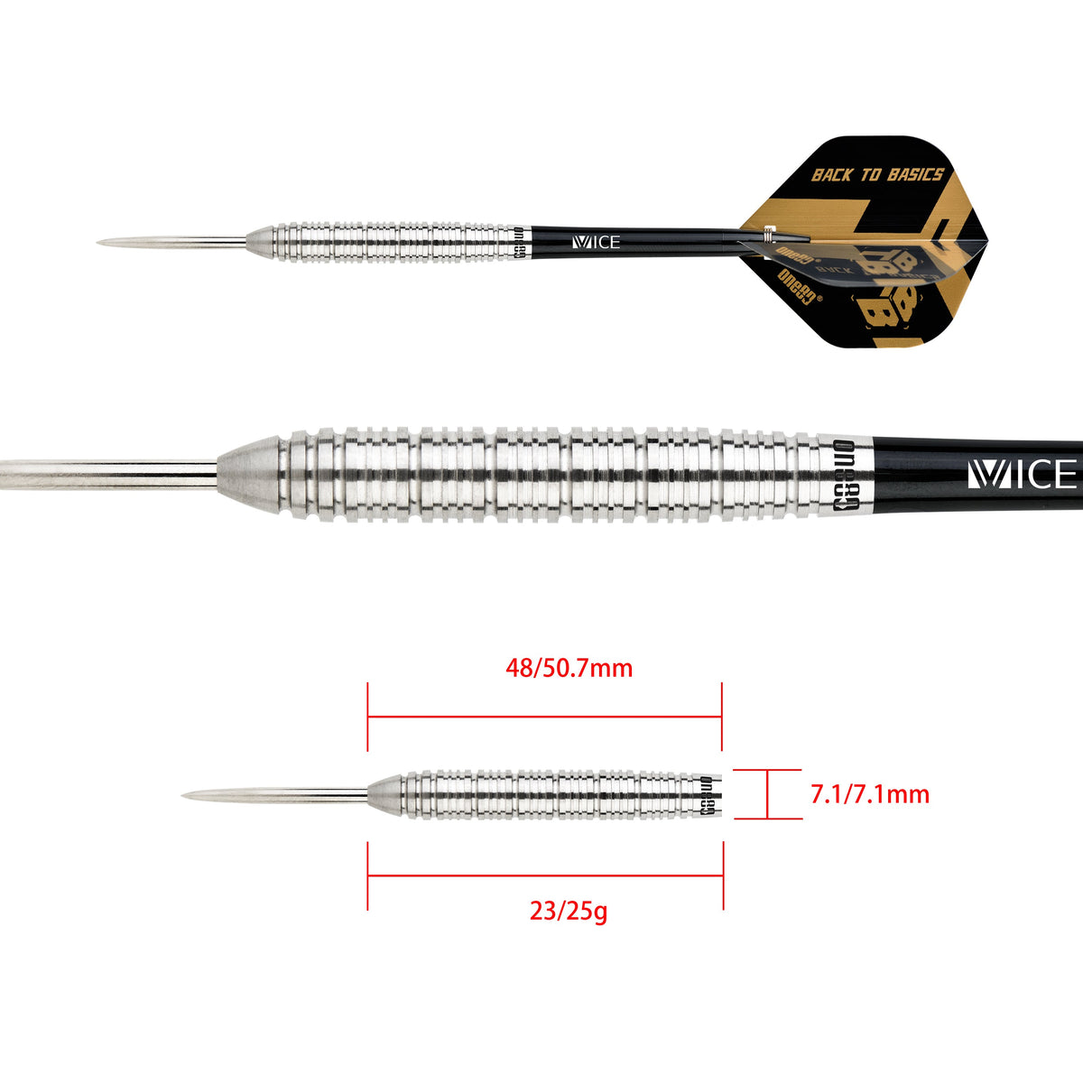 One80 Back to Basic AGS Steeldart – Cubedarts