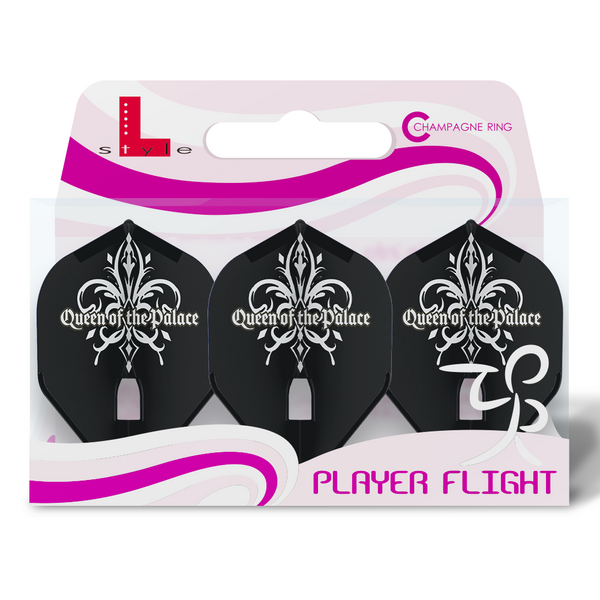 L-Style - Fallon Sherrock Champagne Signature Flights - Queen of the Palace - black white - Flight