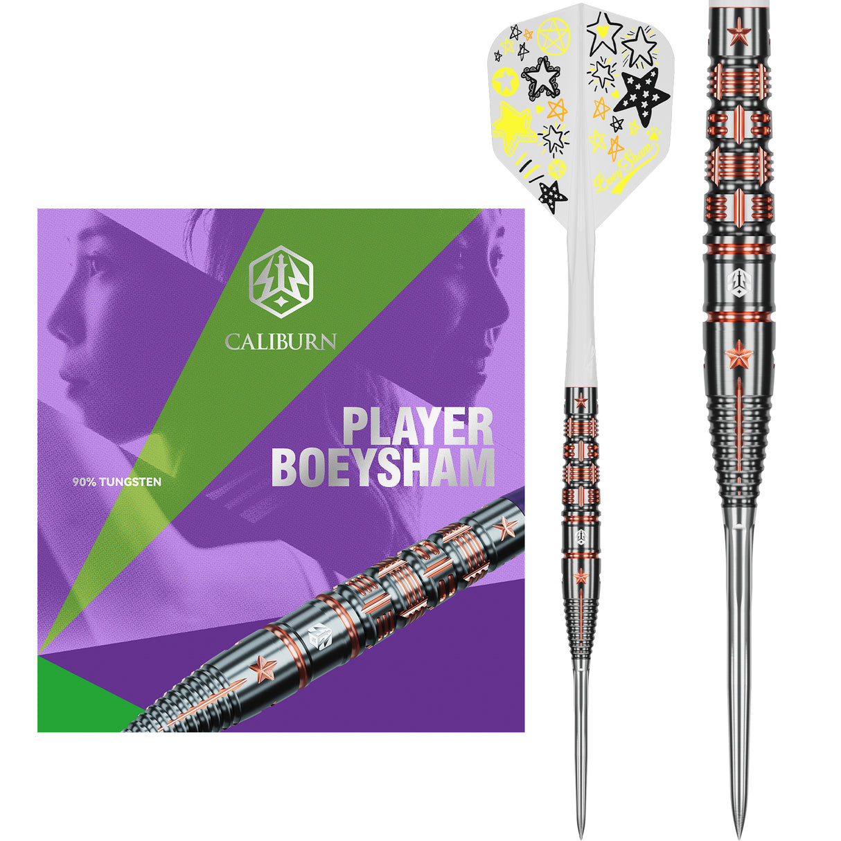 Caliburn Playerdarts BoeySham Steeltip