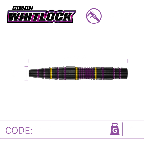 WINMAU SIMON WHITLOCK 85% STEELDARTS