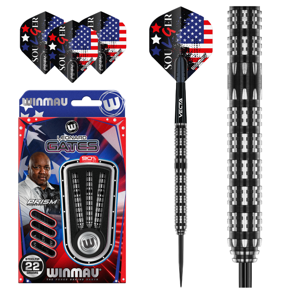 WINMAU LEONARD GATES 90% STEELDARTS