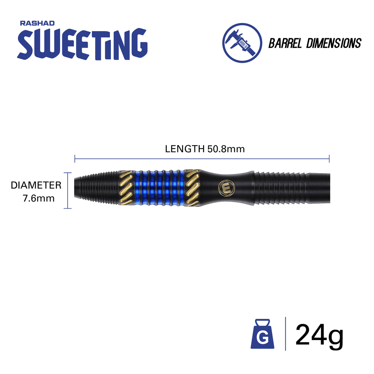 Winmau Rashad Sweeting 90% Steeldarts 24g