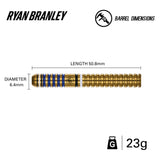 Winmau Ryan Branley 90% Tungsten Steeldarts 23g