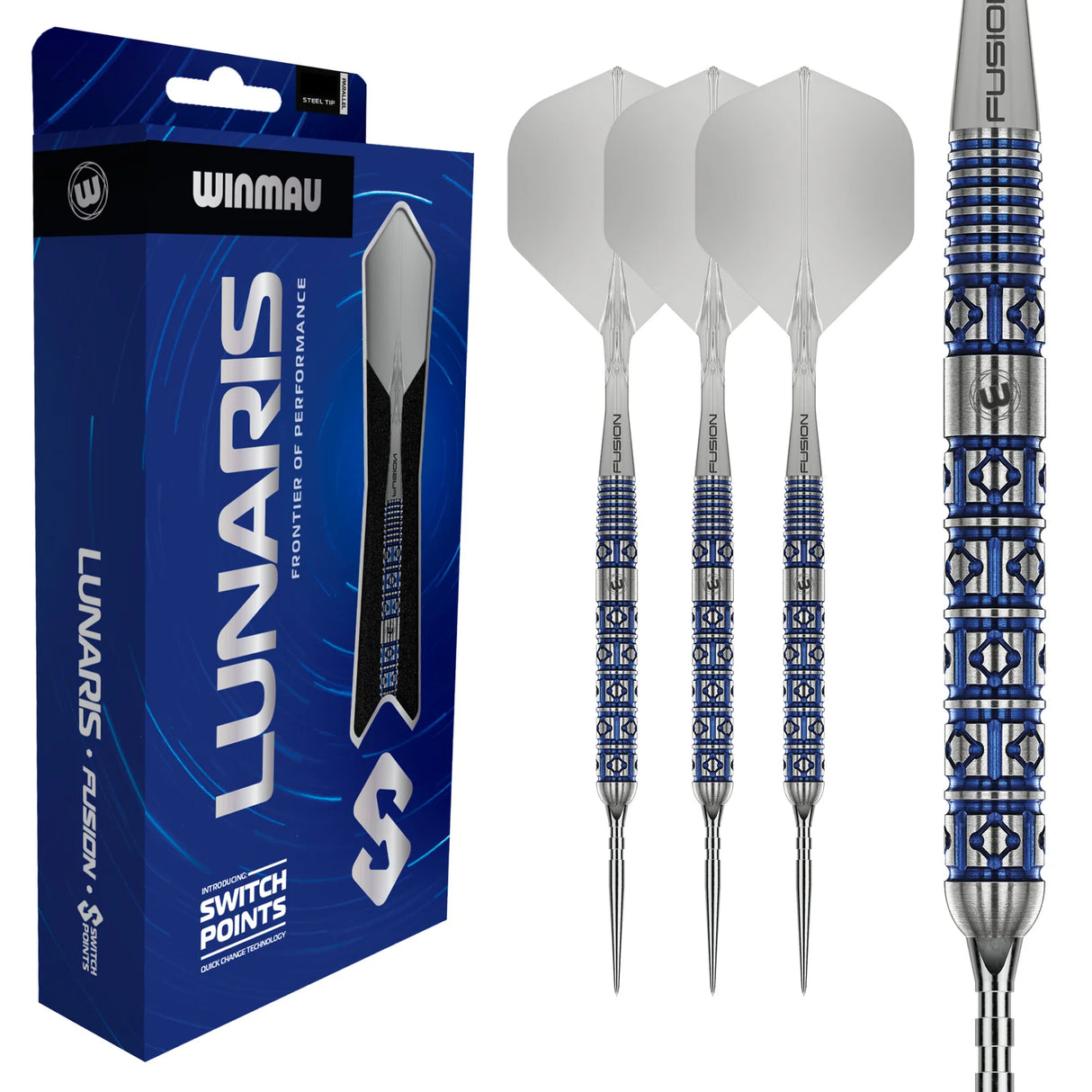 Winmau Lunaris Switch Point Parallel Steeldart