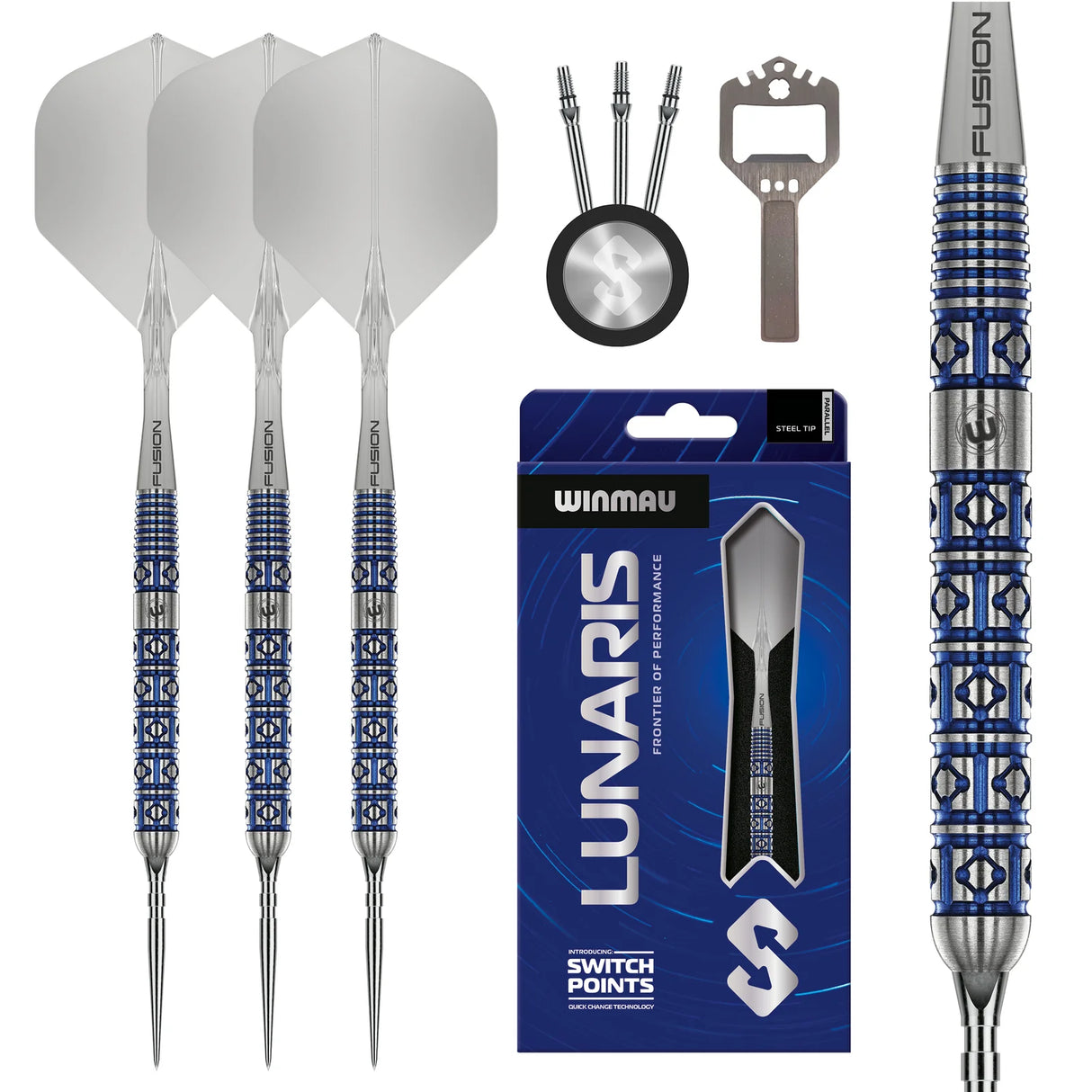 Winmau Lunaris Switch Point Parallel Steeldart