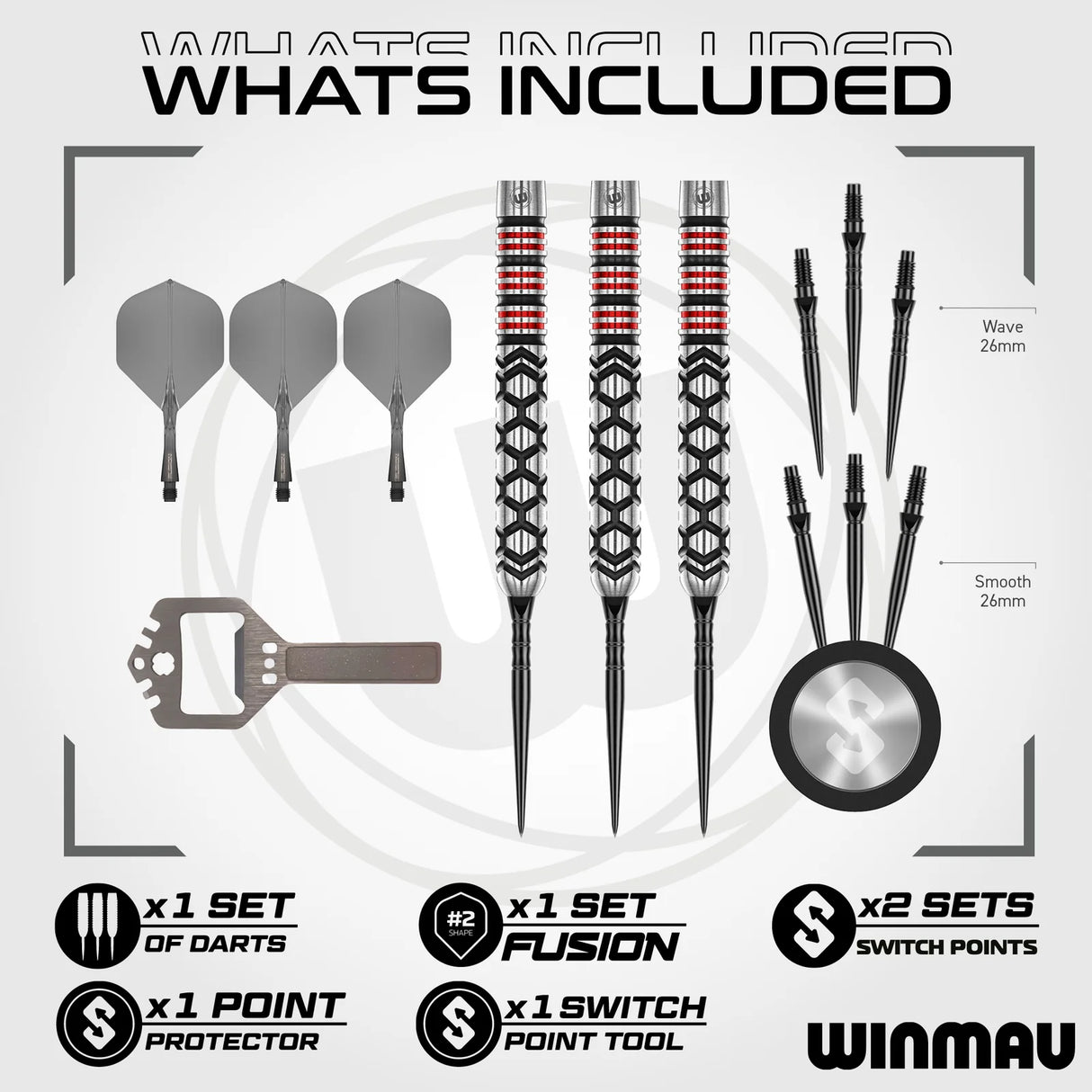 Winmau Fornax Switch Point Parallel Steeldart