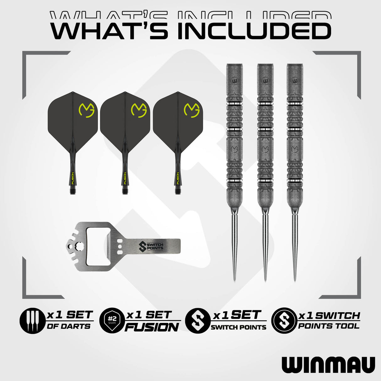 Winmau Michael Van Gerwen Signature Edition Switch Point Steeldarts