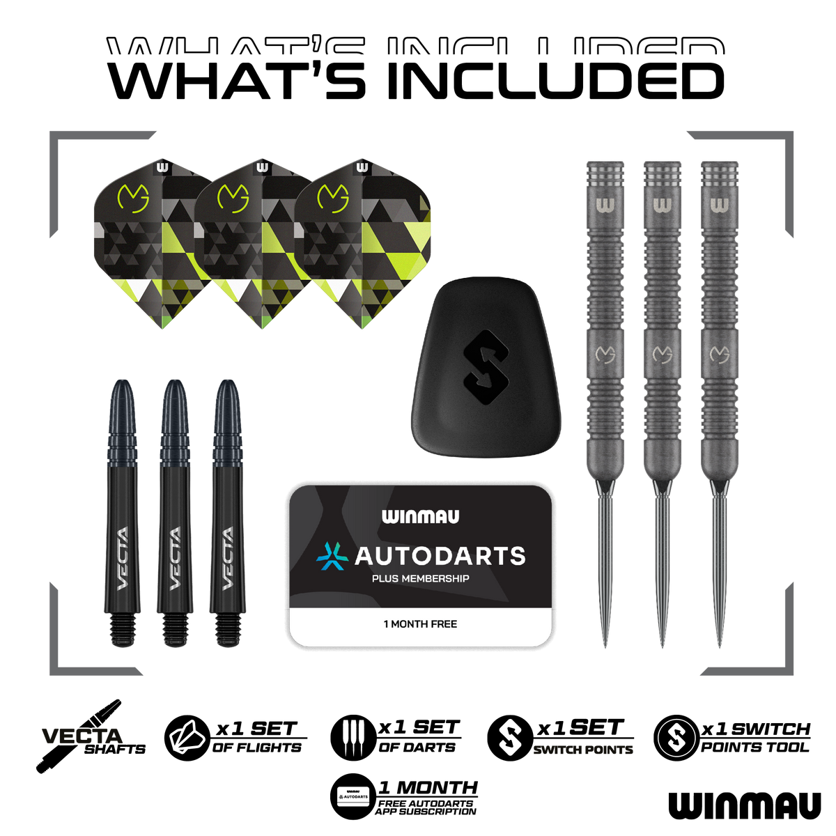 Winmau Michael Van Gerwen TS Switch Point Steeldarts