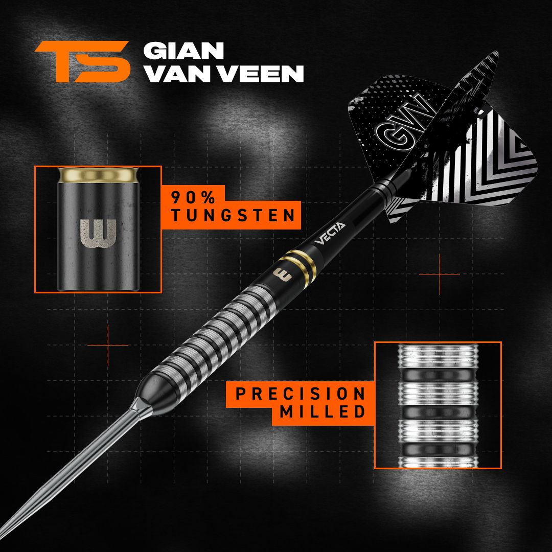 Winmau Gian van Veen TS Switch Point Steeldarts