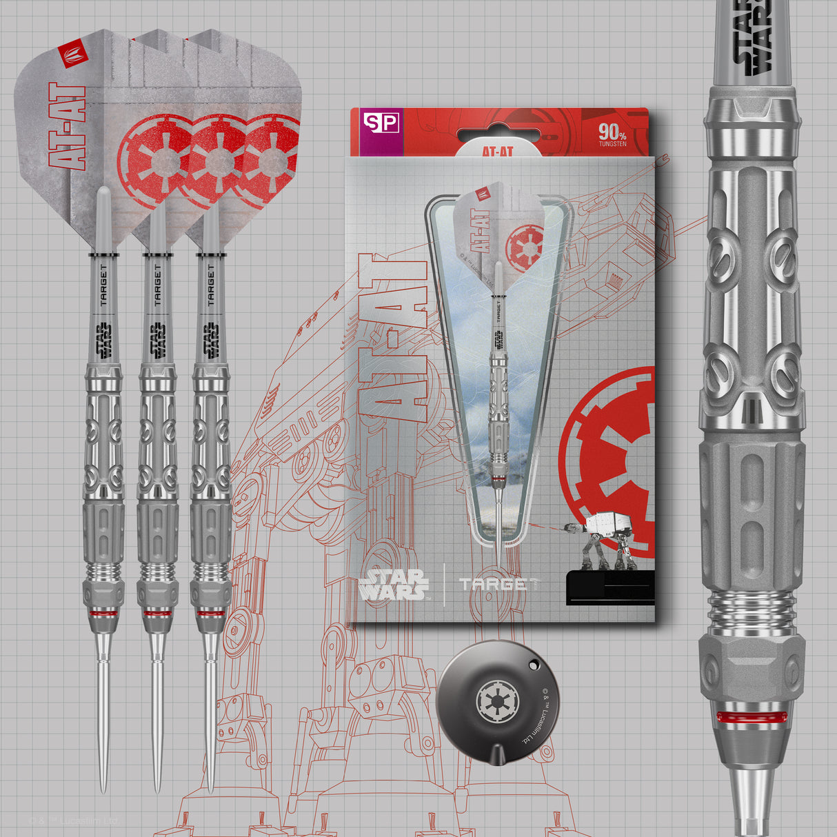Target Star Wars AT-AT  90% Tungsten SP Steeltip