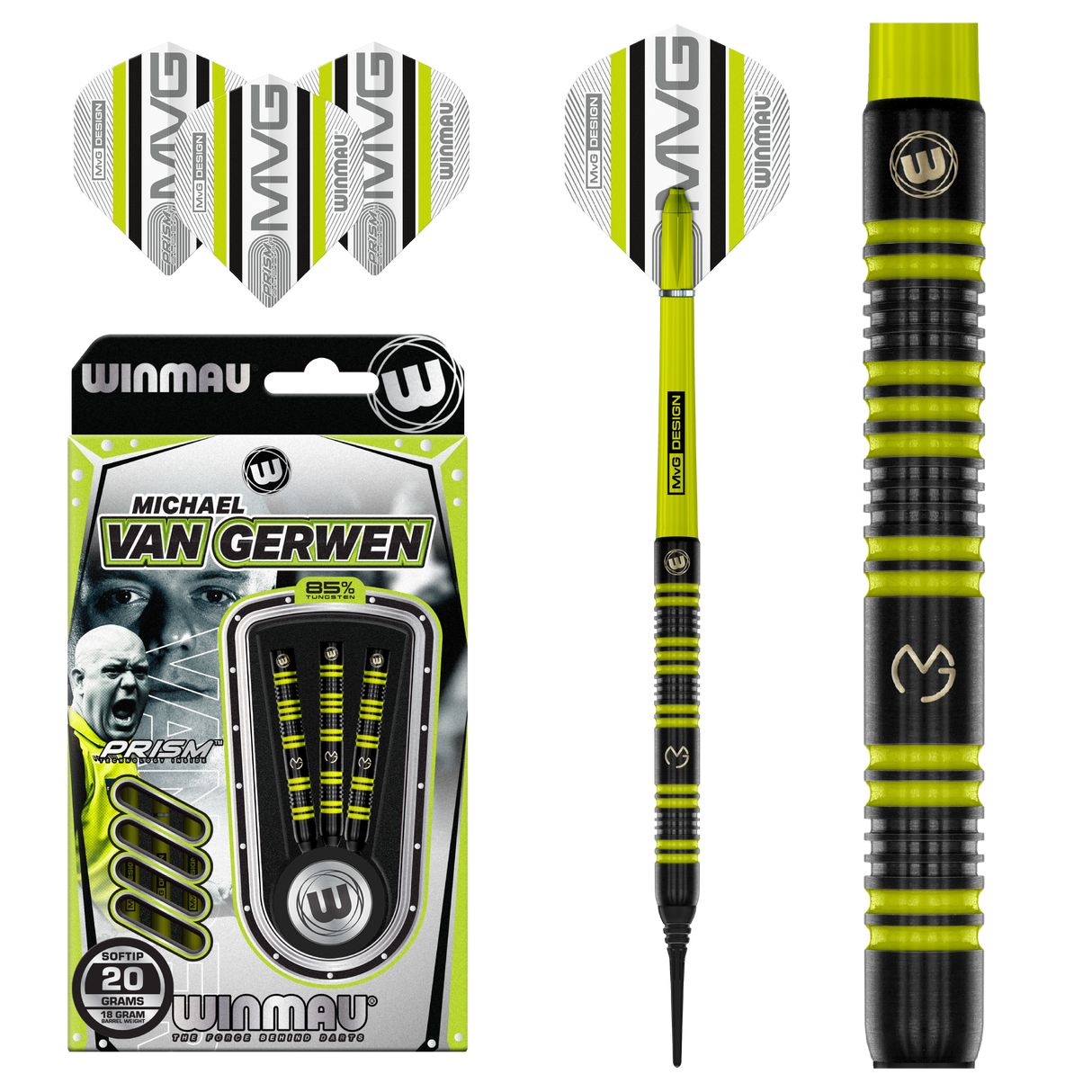 Winmau MVG 85%  20g Softdarts