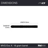 Winmau MVG Evo X Darts 90% 20g Soft Tip