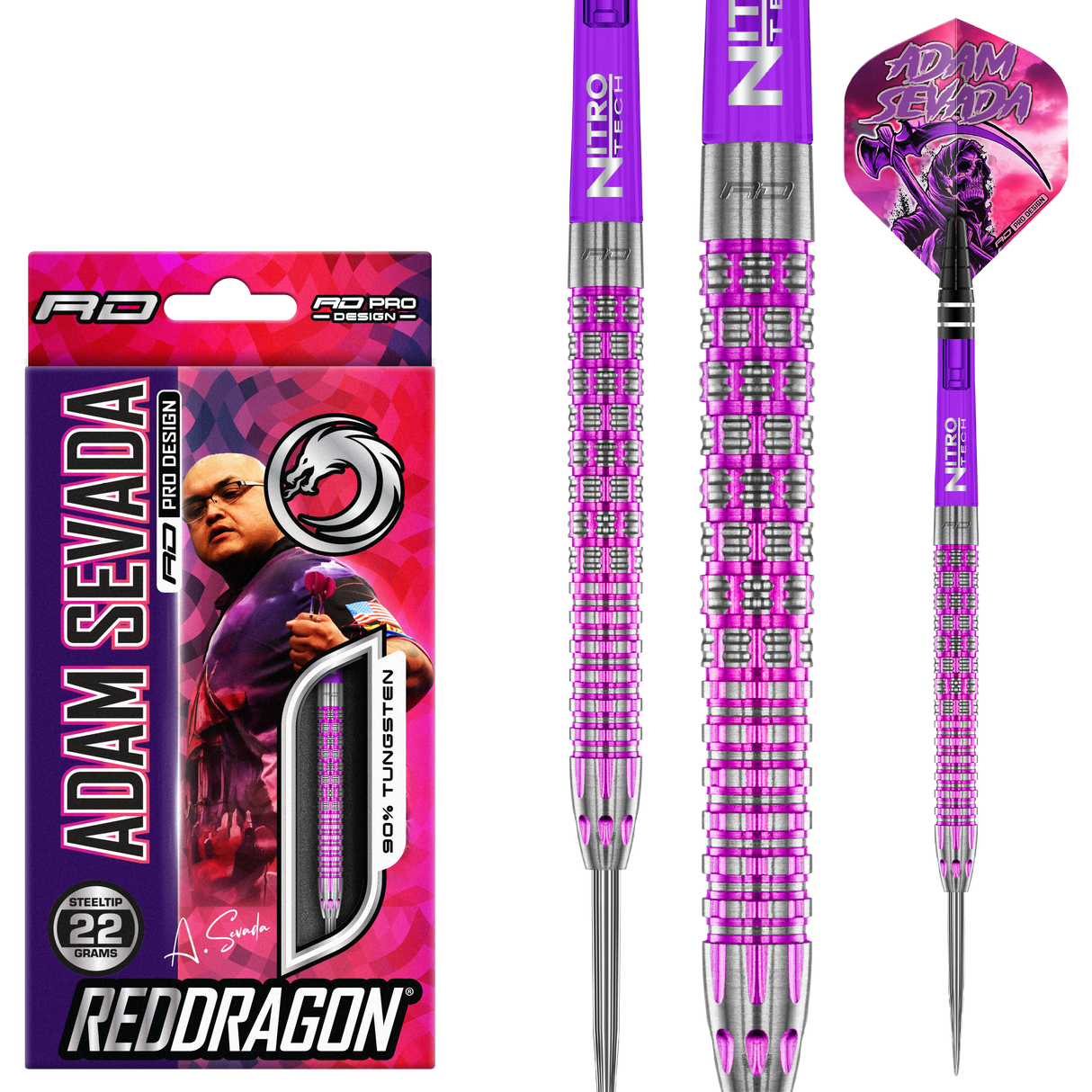 Red Dragon Adam Sevada Steeldarts 22g