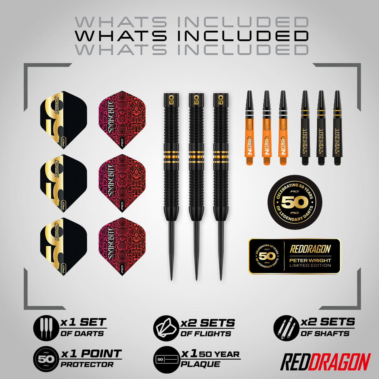Red Dragon - 50 Years Player Edition Peter Wright - Steeldart