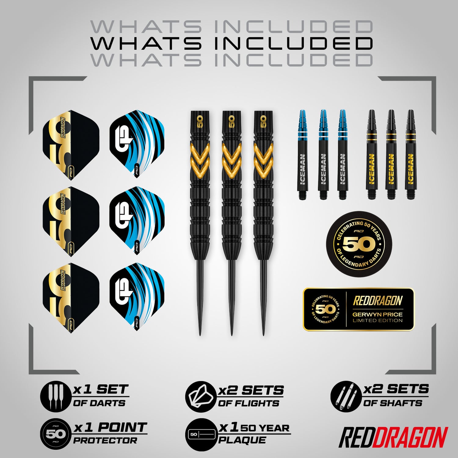 Red Dragon - 50 Years Player Edition Gerwyn Price Steeldart 23g