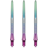Caliburn EZ-EVO Dartspitzen - Dual Quad Flute - Rainbow