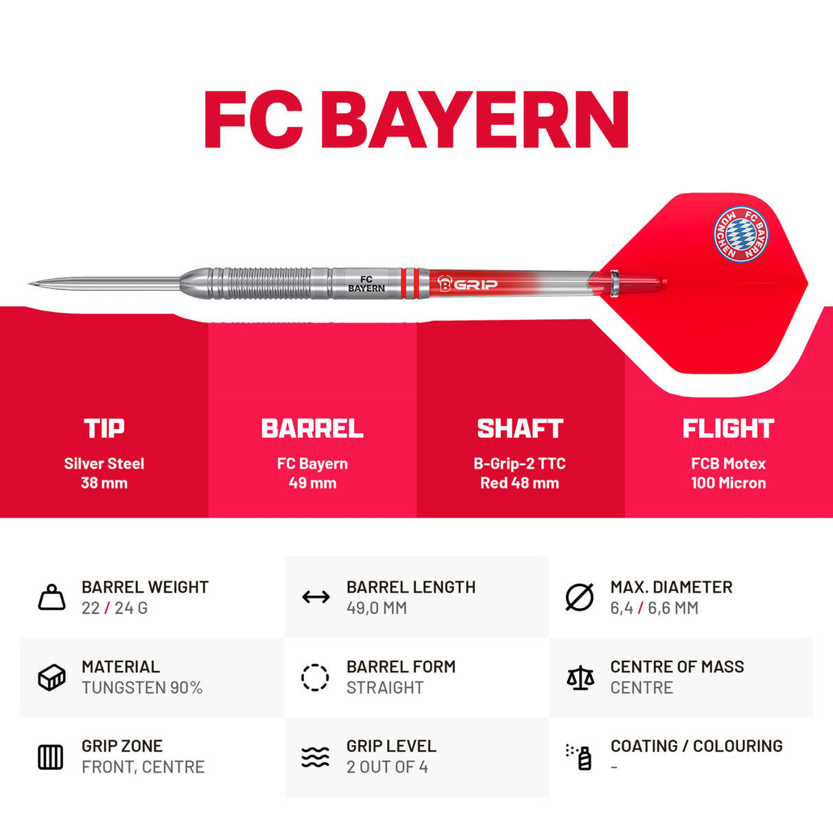 BULL'S FC Bayern München Steeldarts