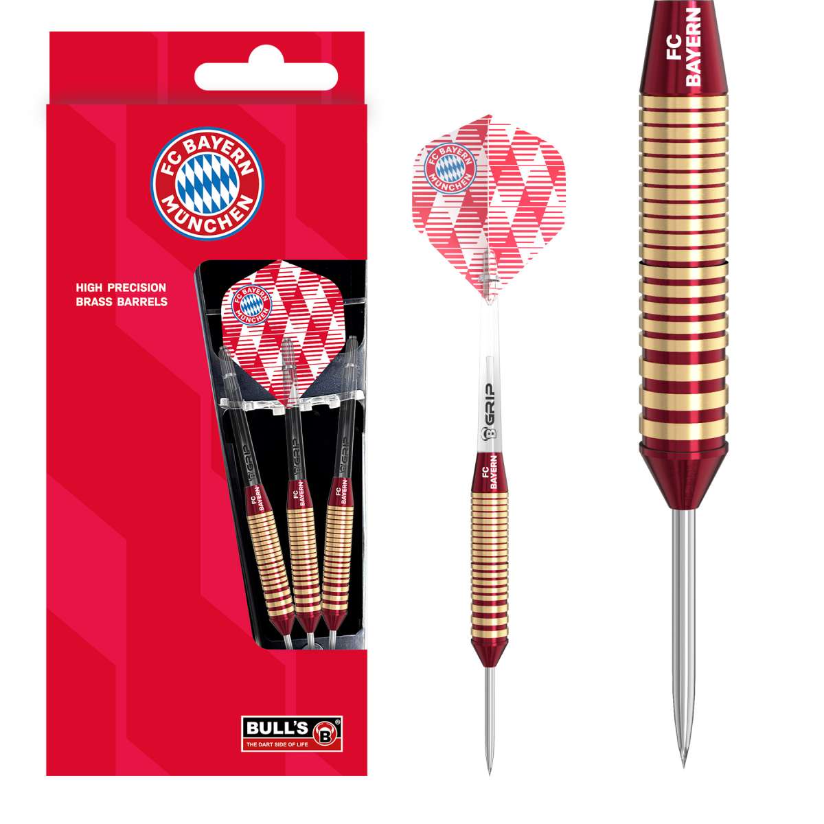 BULL'S FC Bayern München Steeldarts Brass 21g