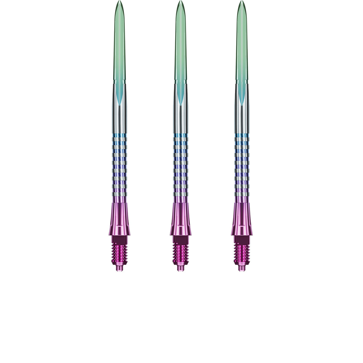Caliburn EZ-EVO Dartspitzen - Dual Quad Flute - Rainbow
