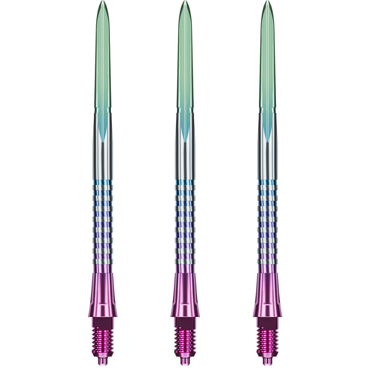 Caliburn EZ-EVO Dartspitzen - Dual Quad Flute - Rainbow