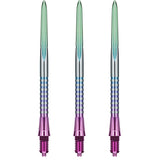 Caliburn EZ-EVO Dartspitzen - Dual Quad Flute - Rainbow