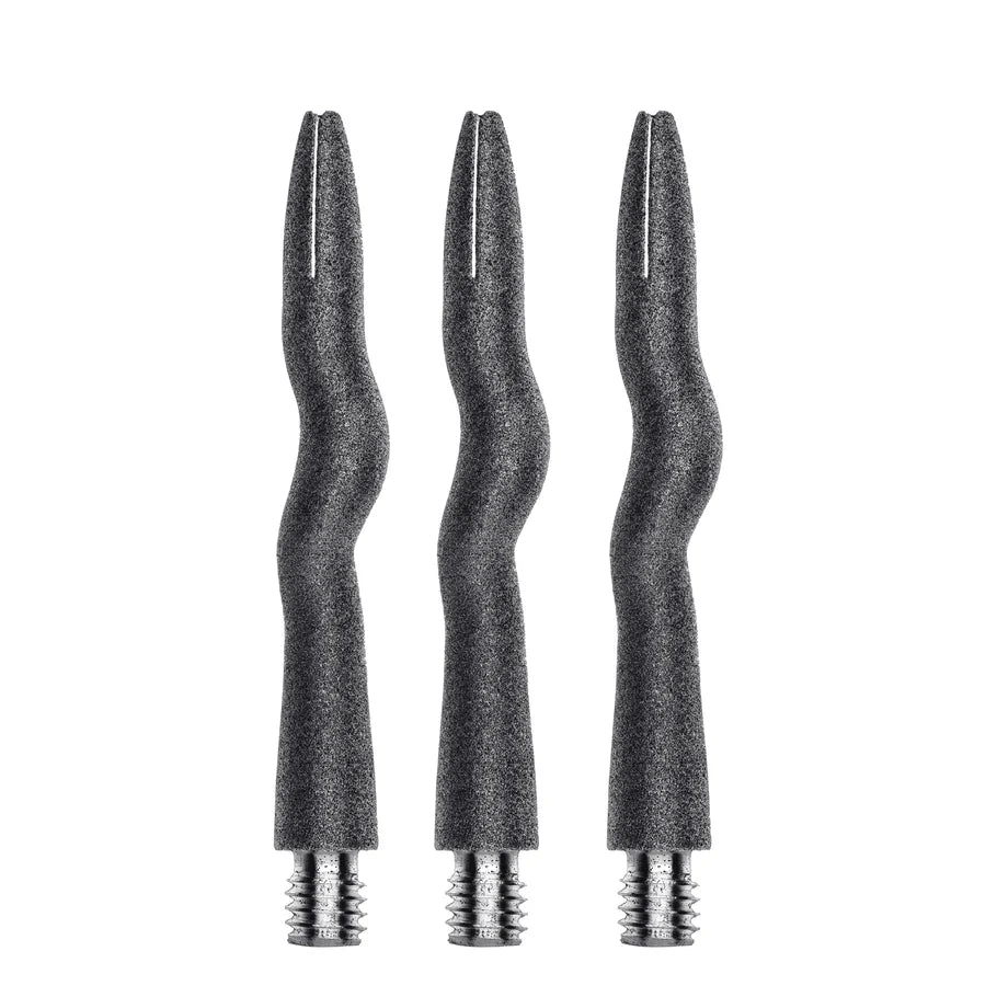 Caliburn Aluminium Curly Shafts Sandgestrahlt